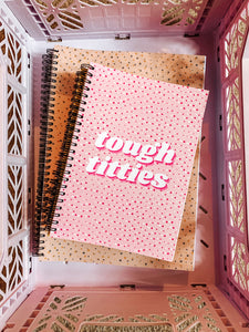 Tough Titties A4 or A5 wire bound notebook Choice of Hard or Soft Cover.