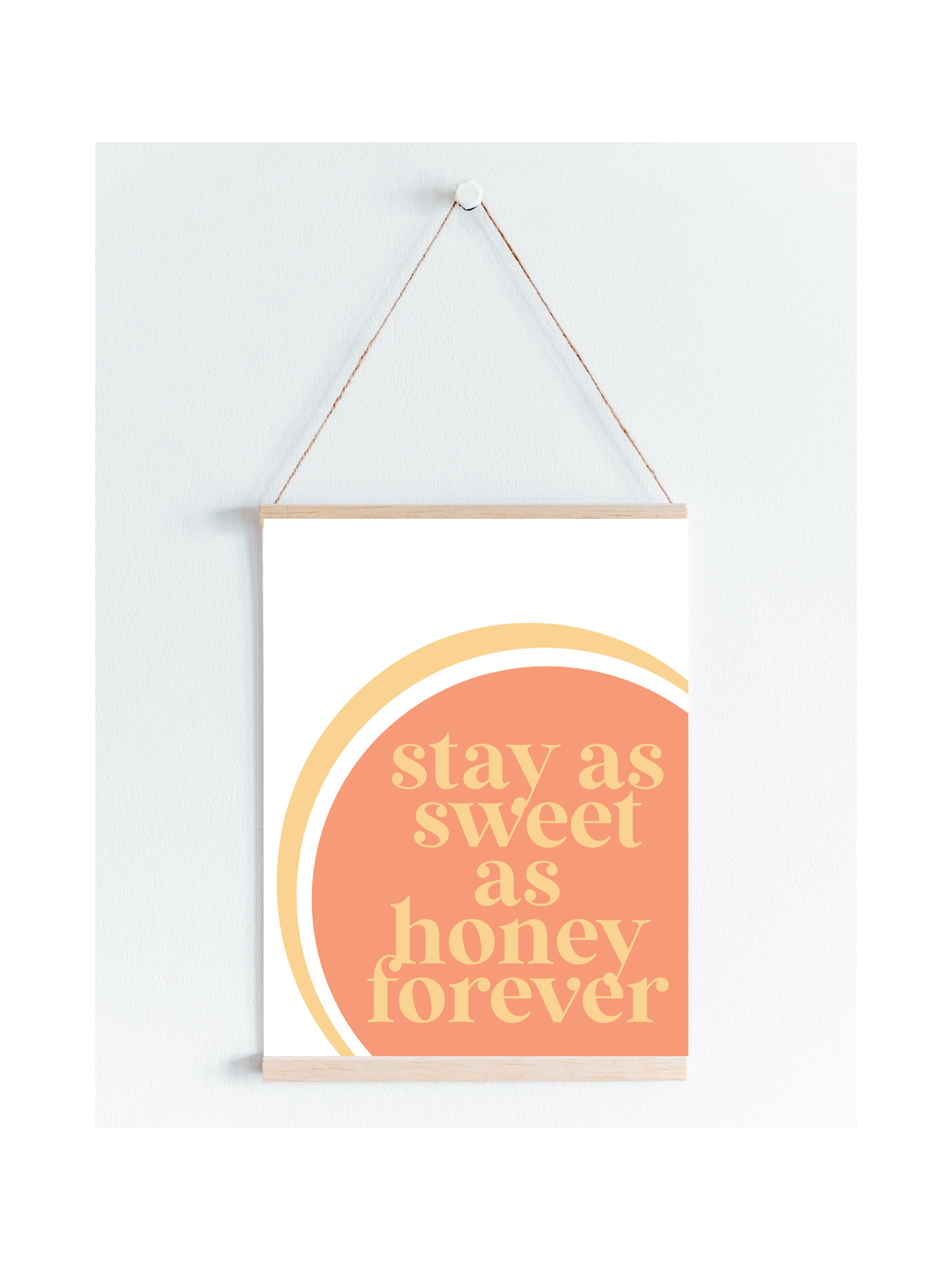Stay as sweet as honey kids quote print available A5, A4 and A3