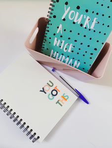 You Got This A4 or A5 wire bound notebook Choice of Hard or Soft Cover.