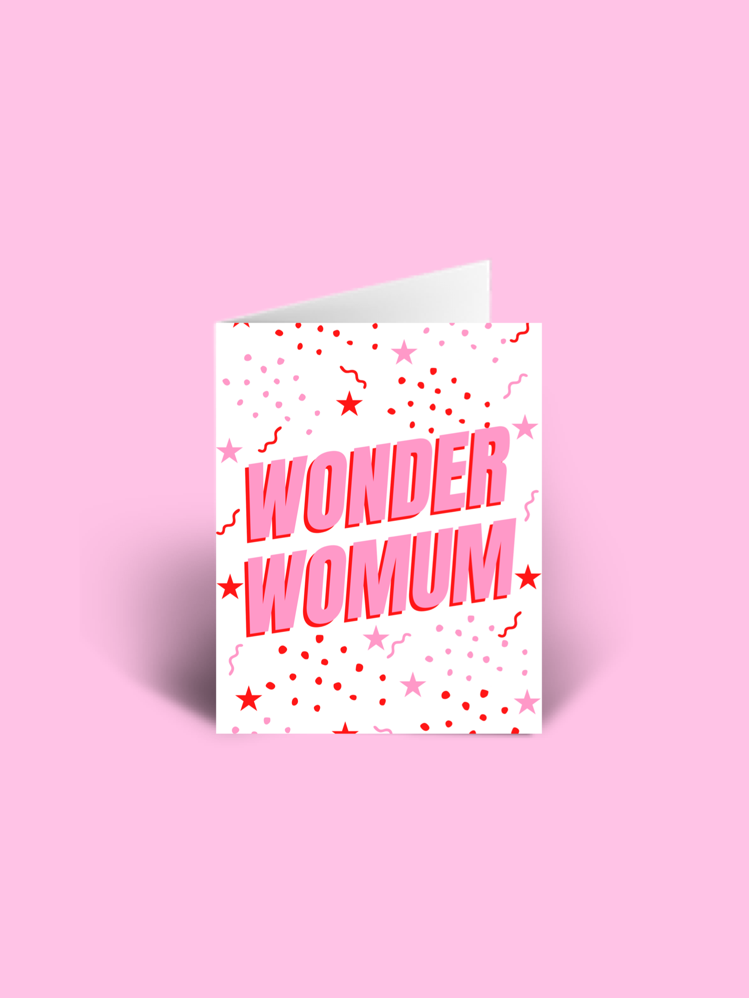 Wonder womum A6 Mother’s Day Card blank inside.
