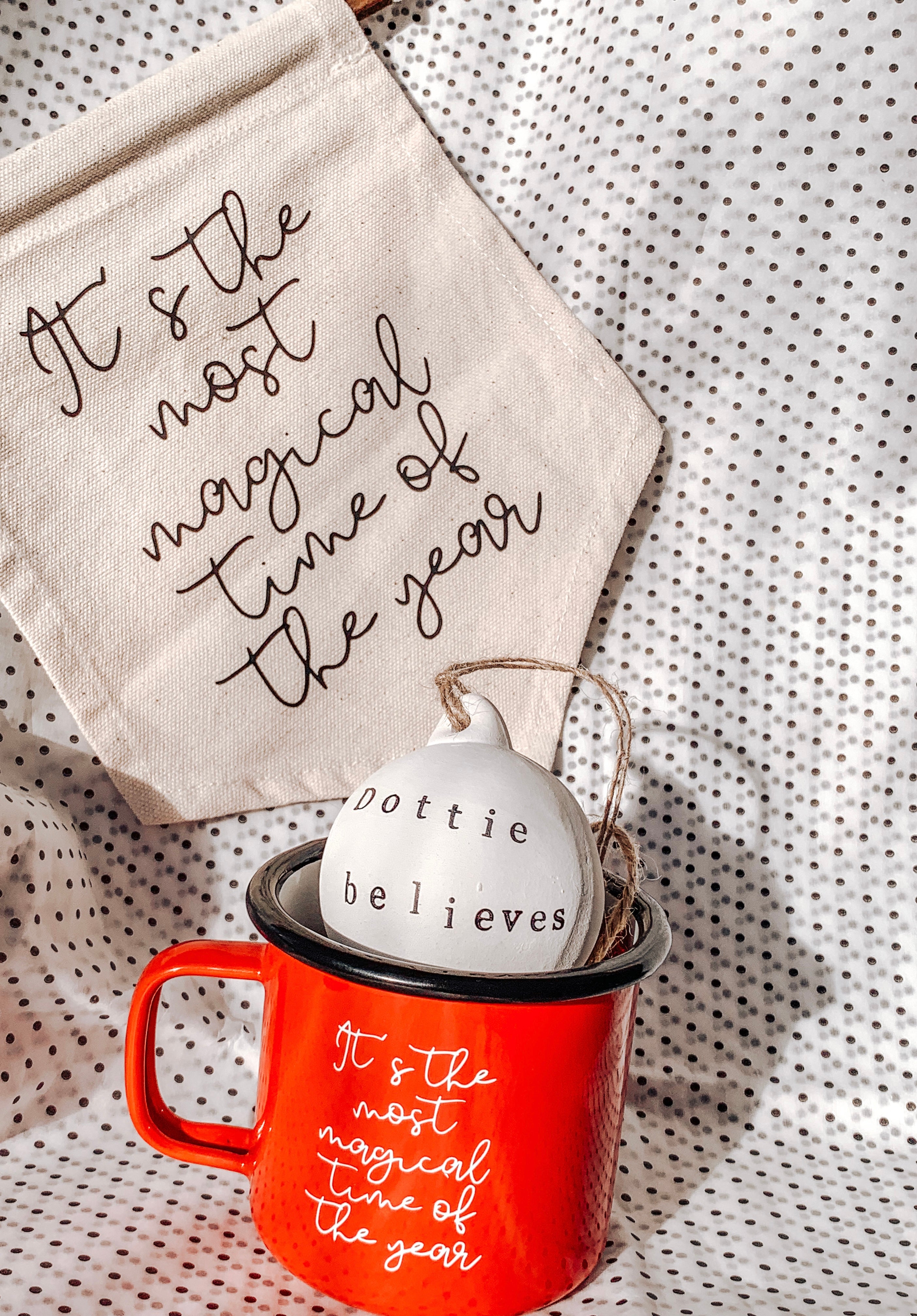 Personalised  ‘believes’ Christmas Bauble- Stamped