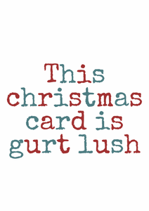 Bristol/  Somerset / West Country sayings A6 Christmas Cards, blank inside